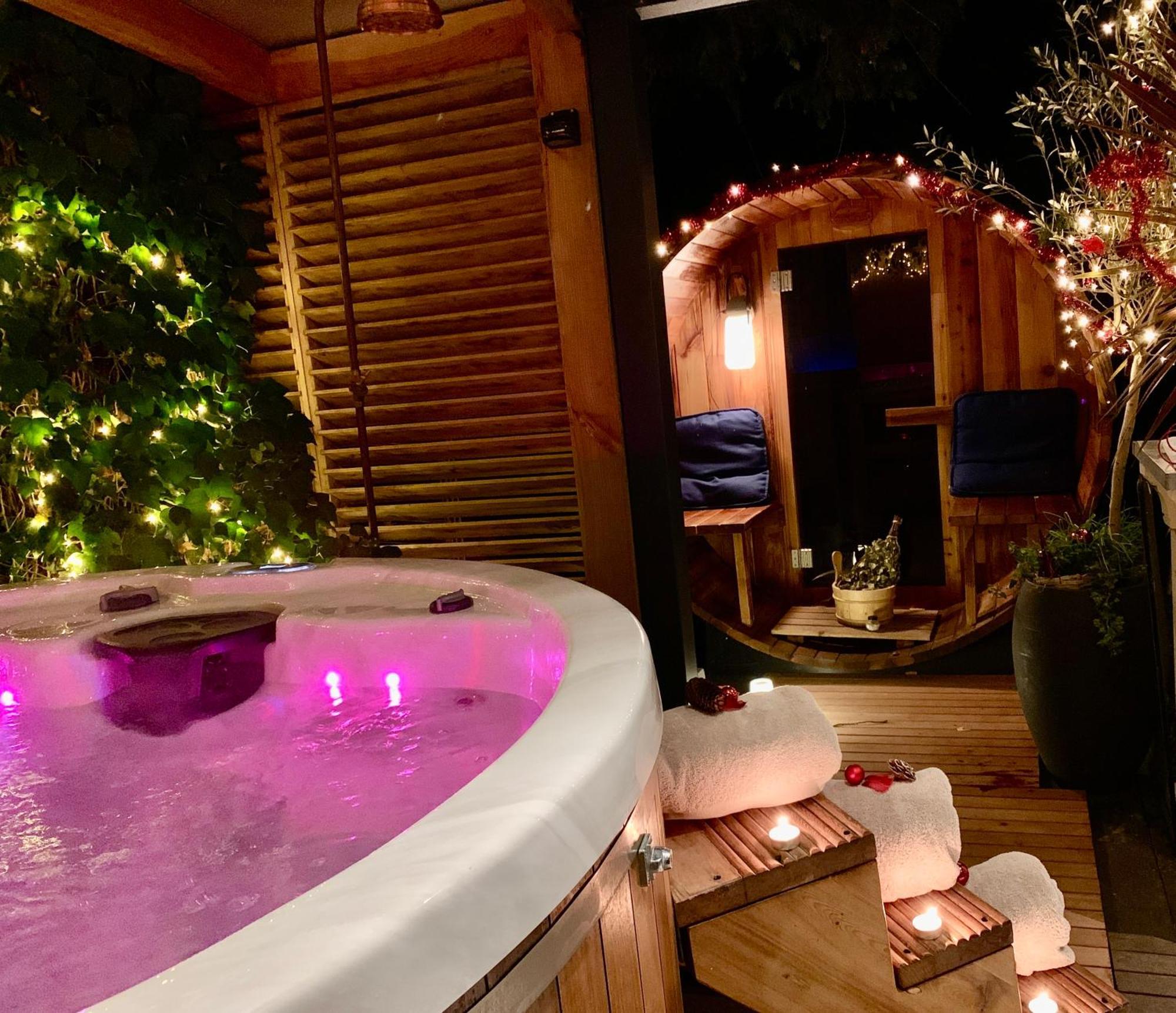 Romantisch Wellness Appartement Met Prive Hottub Sauna Gamesroom Den Ham Exteriér fotografie